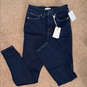 Good American Deep Blue Denim Jeans